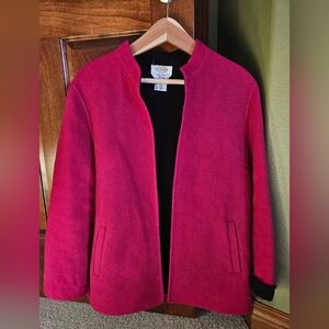 Talbots Pink Open-Front Blazer
